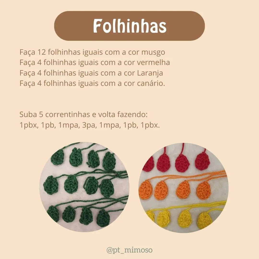 Grátis: Padrão de Crochê da Árvore de Outono
