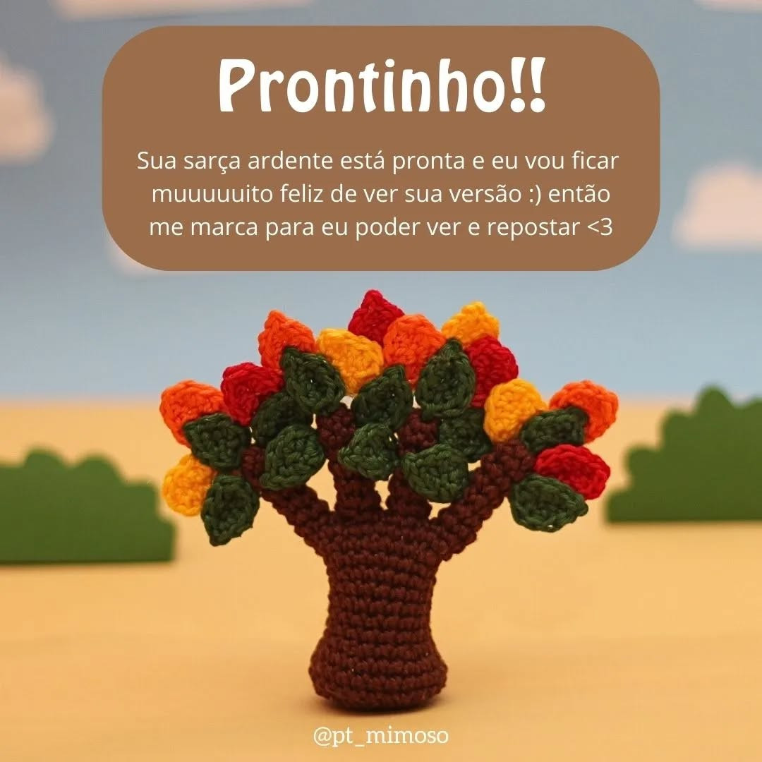 Grátis: Padrão de Crochê da Árvore de Outono