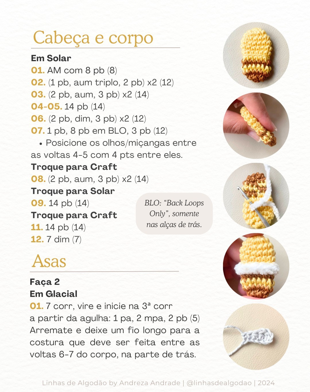 Grátis: Padrão de crochê de Abelhita