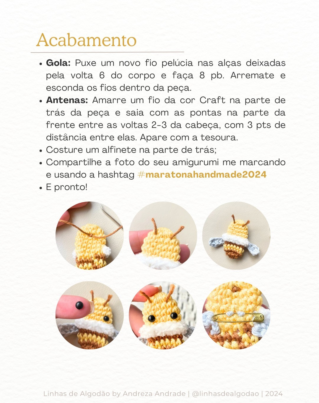 Grátis: Padrão de crochê de Abelhita