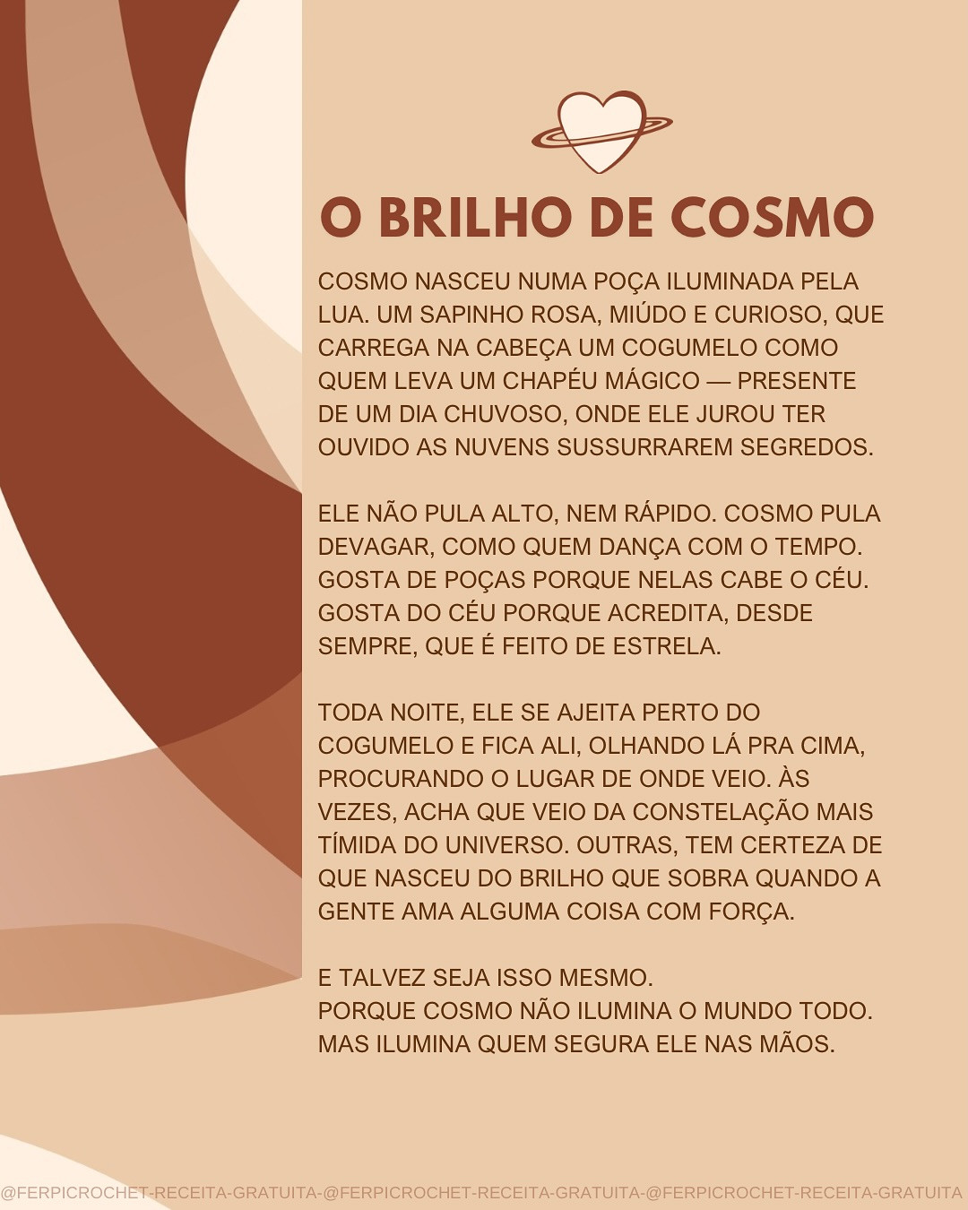 Grátis! Padrão de crochê do sapo Cosmo.
