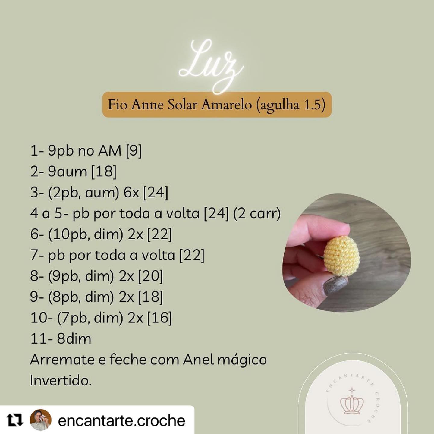 Grátis: Padrão de crochê para uma lanterna encantada de Natal.
