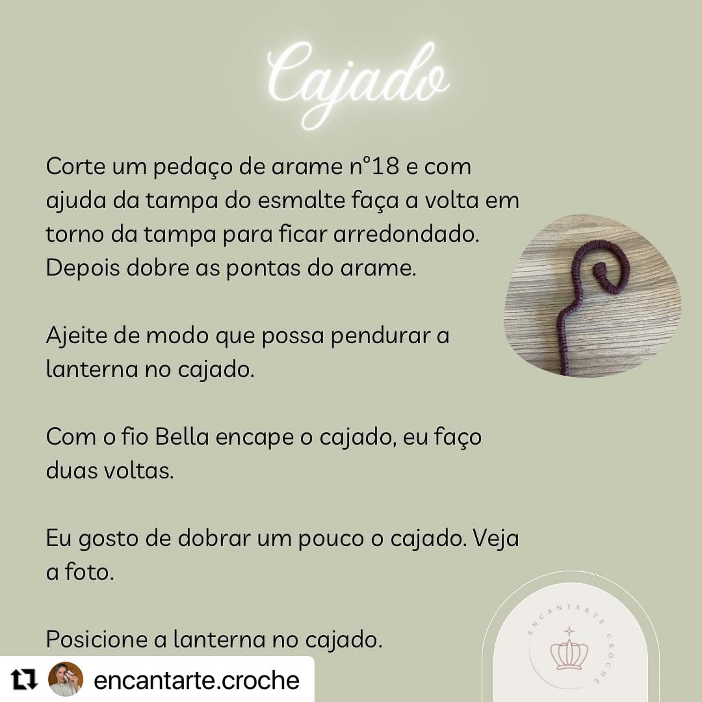 Grátis: Padrão de crochê para uma lanterna encantada de Natal.