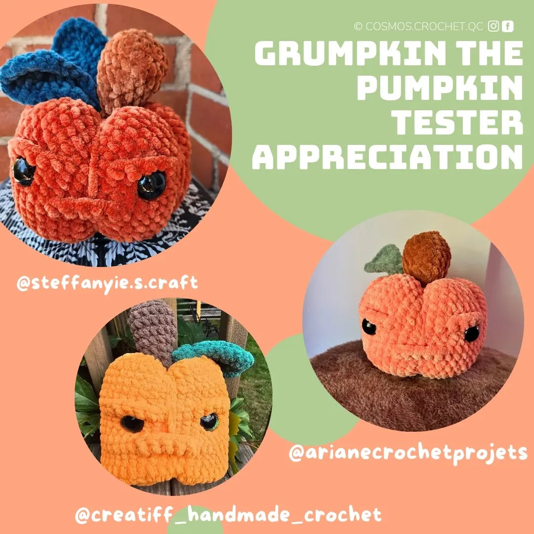 Grumpkin the Pumpkin: Free Crochet Pattern