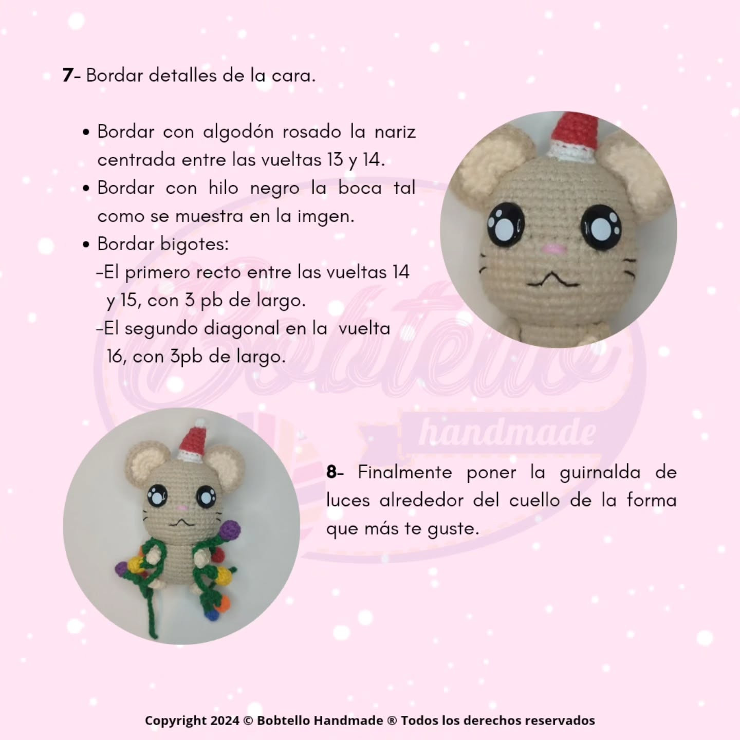 Hámster Navideño: Patrón de Ganchillo Gratis