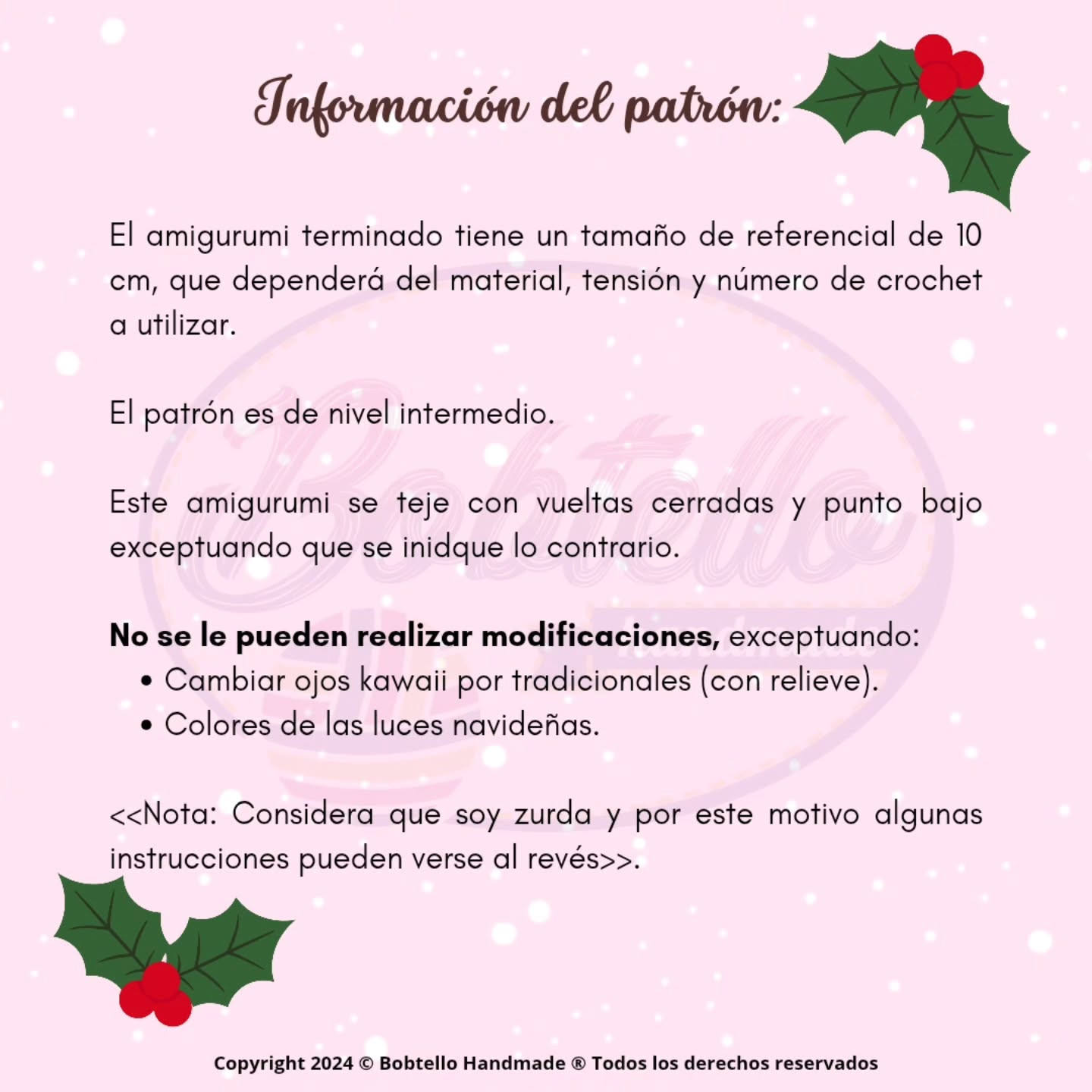 Hámster Navideño: Patrón de Ganchillo Gratis