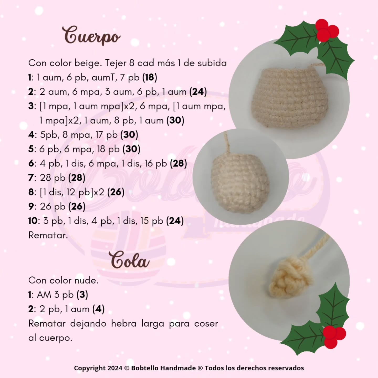 Hámster Navideño: Patrón de Ganchillo Gratis