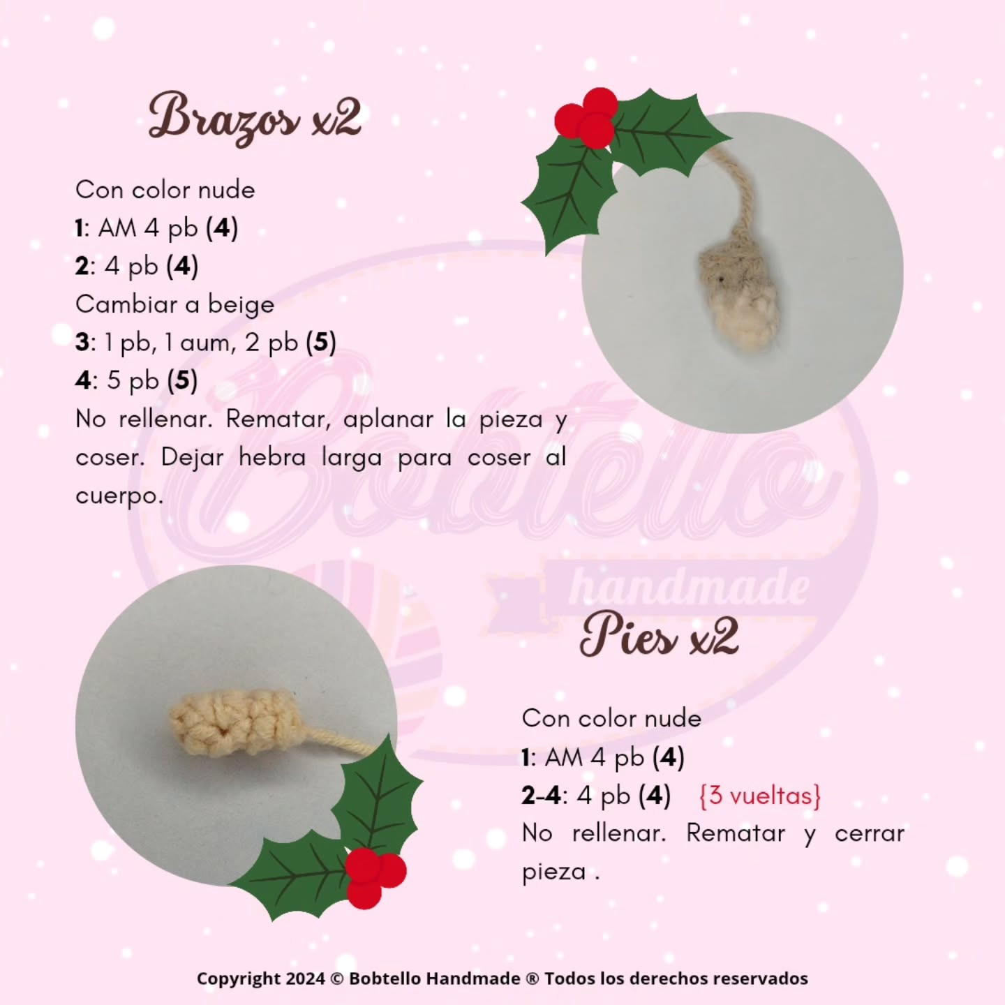 Hámster Navideño: Patrón de Ganchillo Gratis
