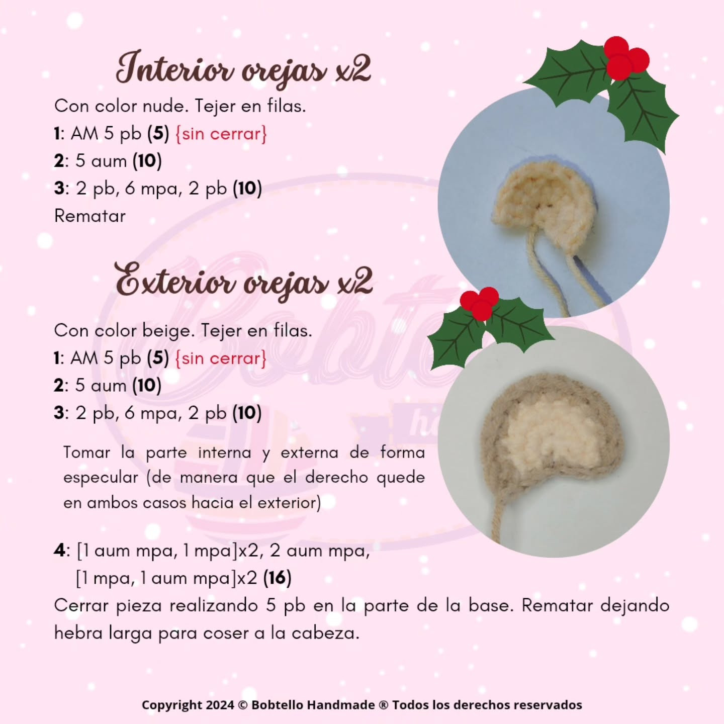 Hámster Navideño: Patrón de Ganchillo Gratis