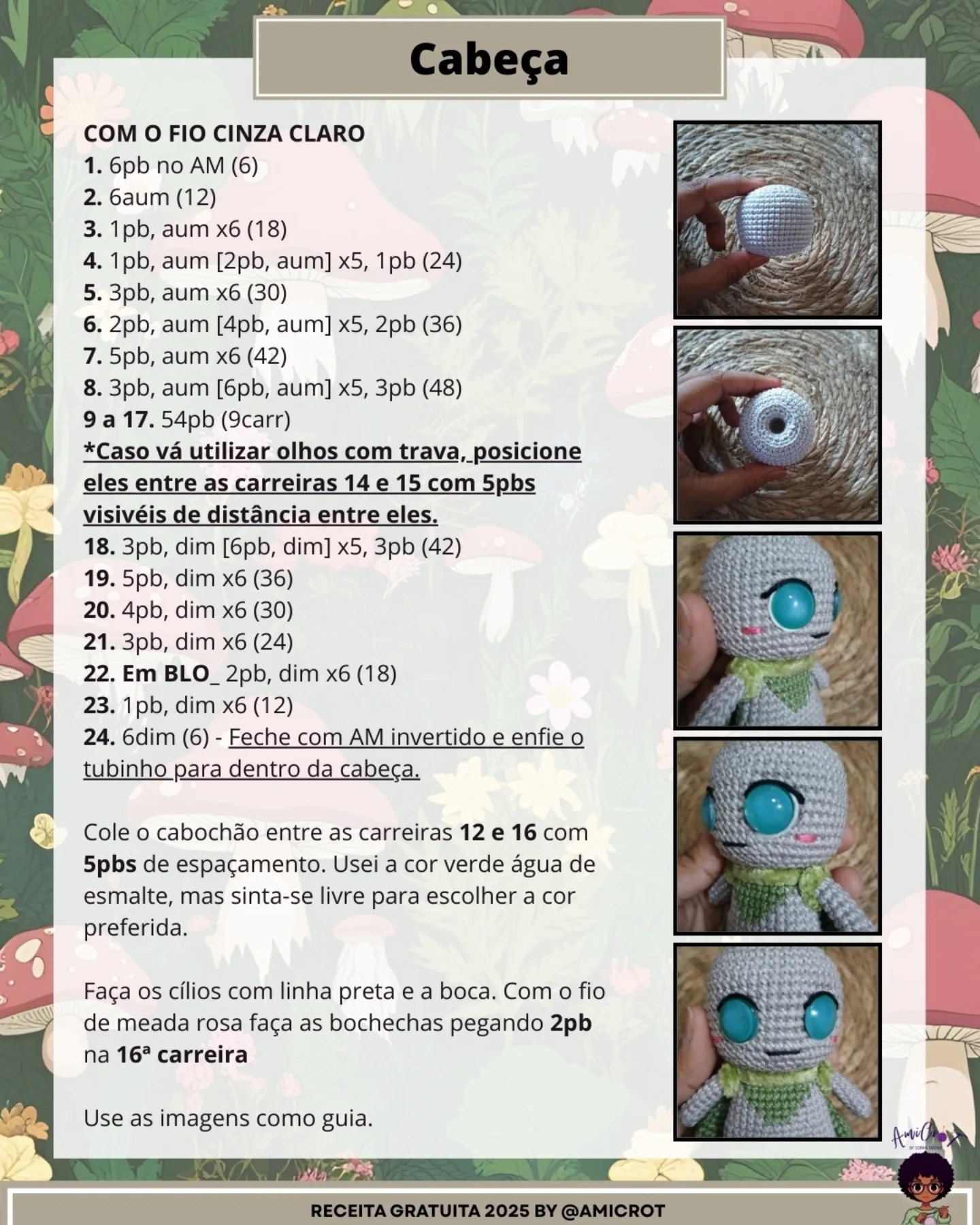 HÉLIO, a MARIPOSA SONORA: Gráfico de amigurumi de coelhinho