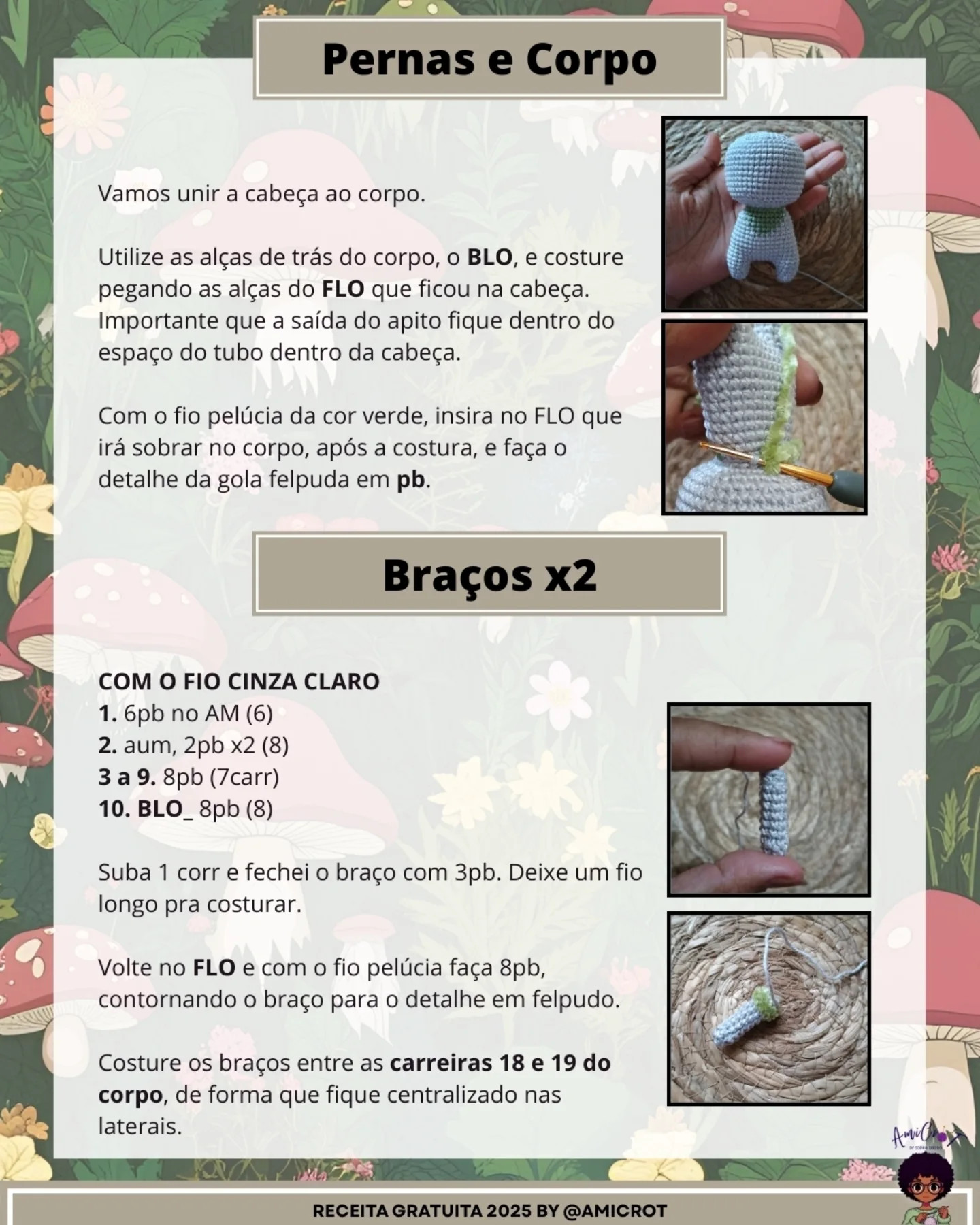 HÉLIO, a MARIPOSA SONORA: Gráfico de amigurumi de coelhinho