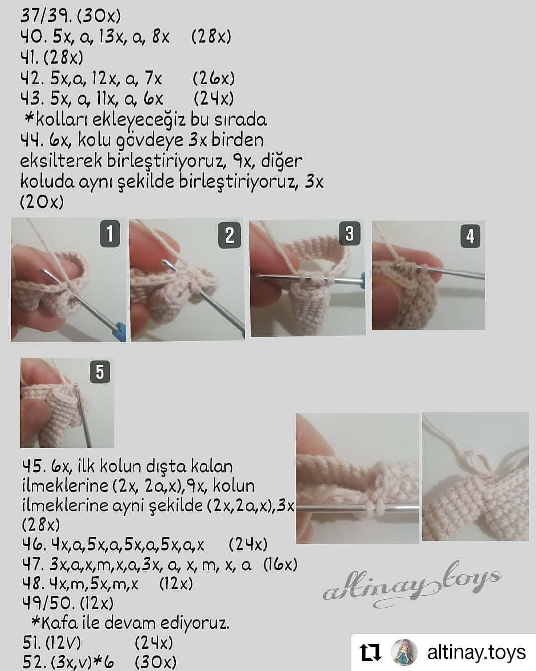 Henna Bebeği Tığ İşi Örgü Tarifi