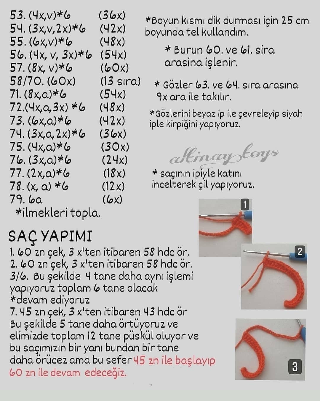 Henna Bebeği Tığ İşi Örgü Tarifi