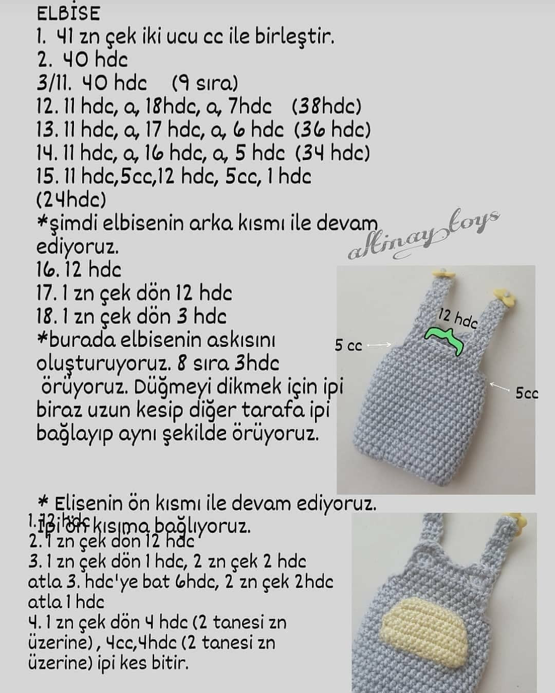 Henna Bebeği Tığ İşi Örgü Tarifi