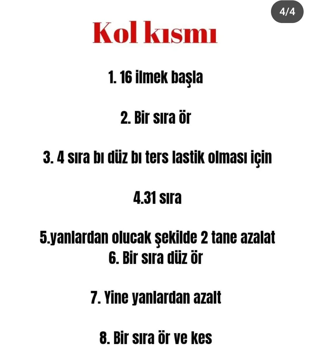Hızlı Topuzu Kazak Şeması