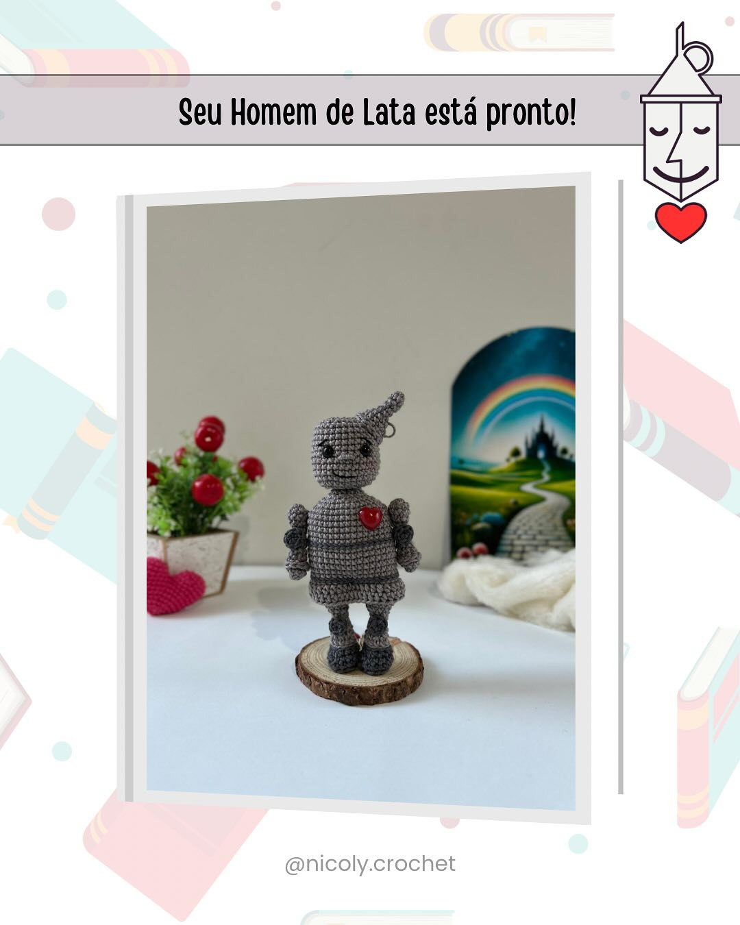 HOMEM DE LATA Amigurumi: Gráfico de crochê grátis!