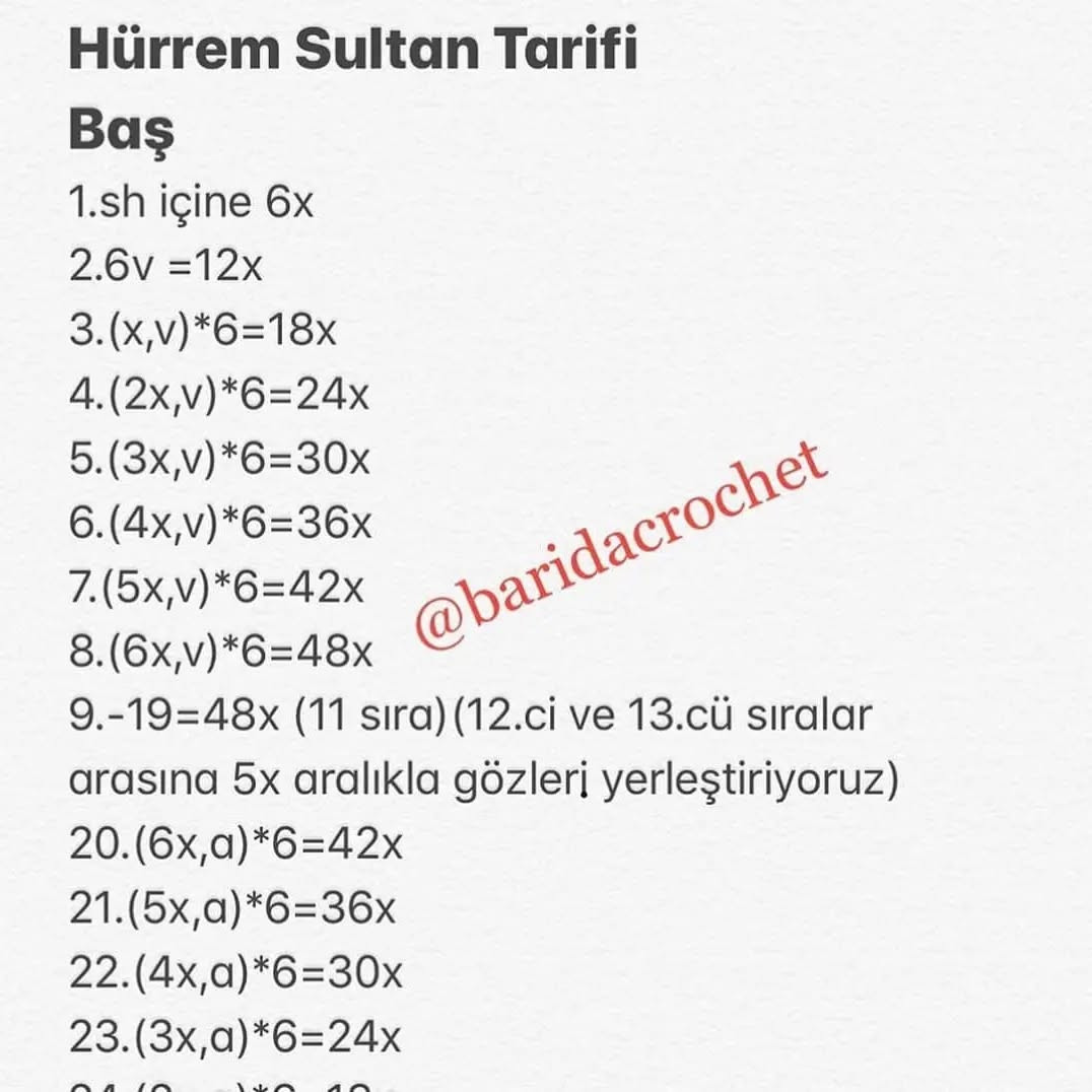 Hürrem Sultan Papağan Amigurumi Tarifi