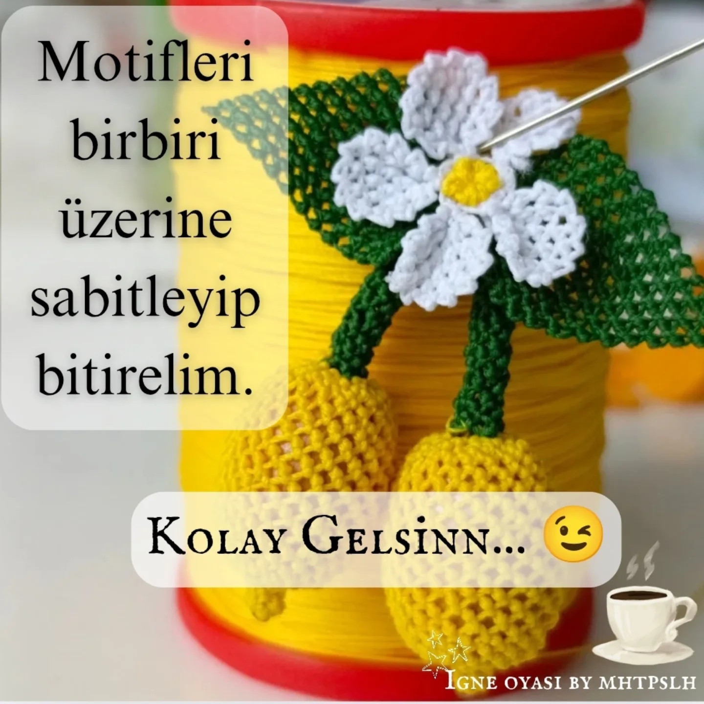 İğne Oyası Limon Şeması: Adım Adım Yapılışı