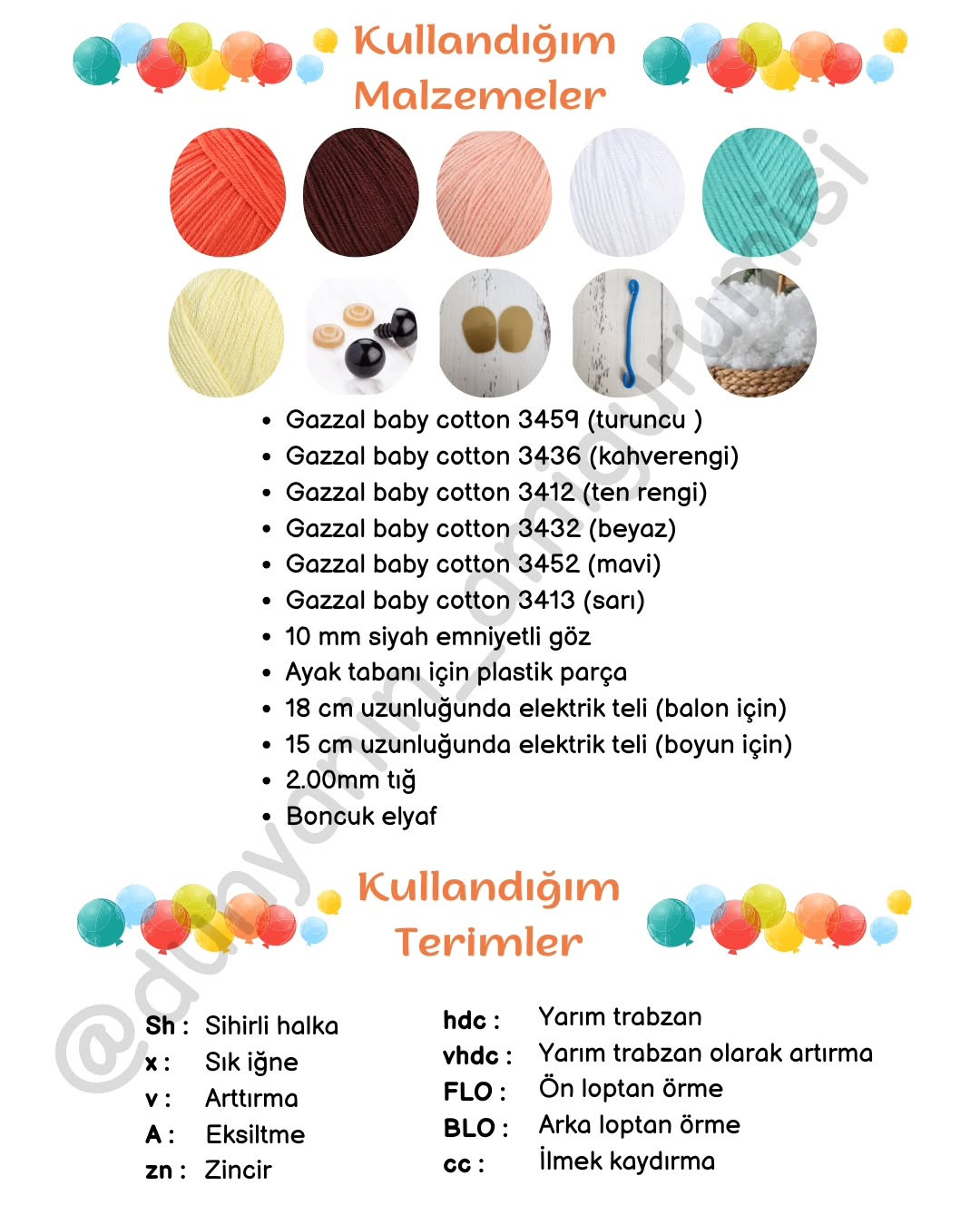 İpek Bebek Amigurumi Tığ İşi Şeması