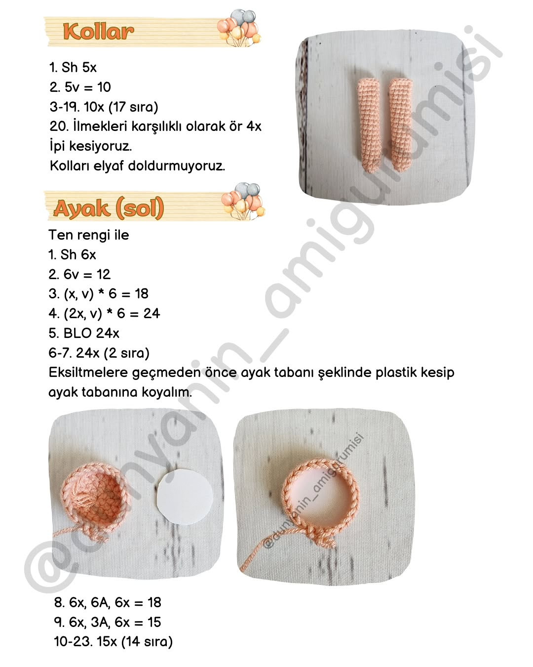 İpek Bebek Amigurumi Tığ İşi Şeması