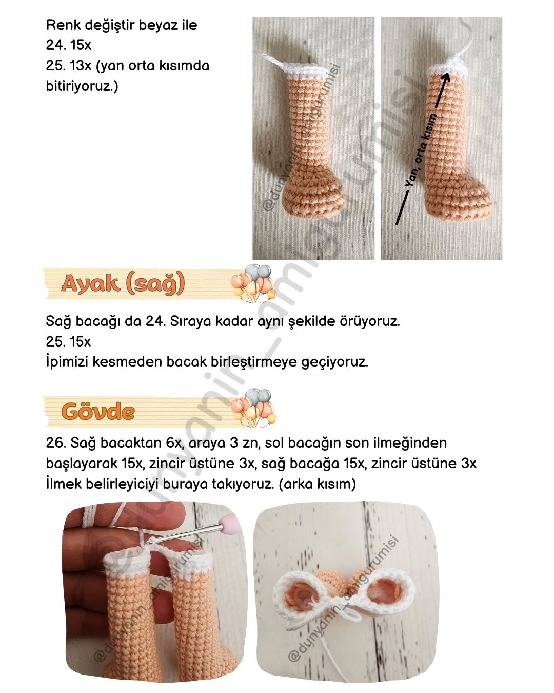İpek Bebek Amigurumi Tığ İşi Şeması