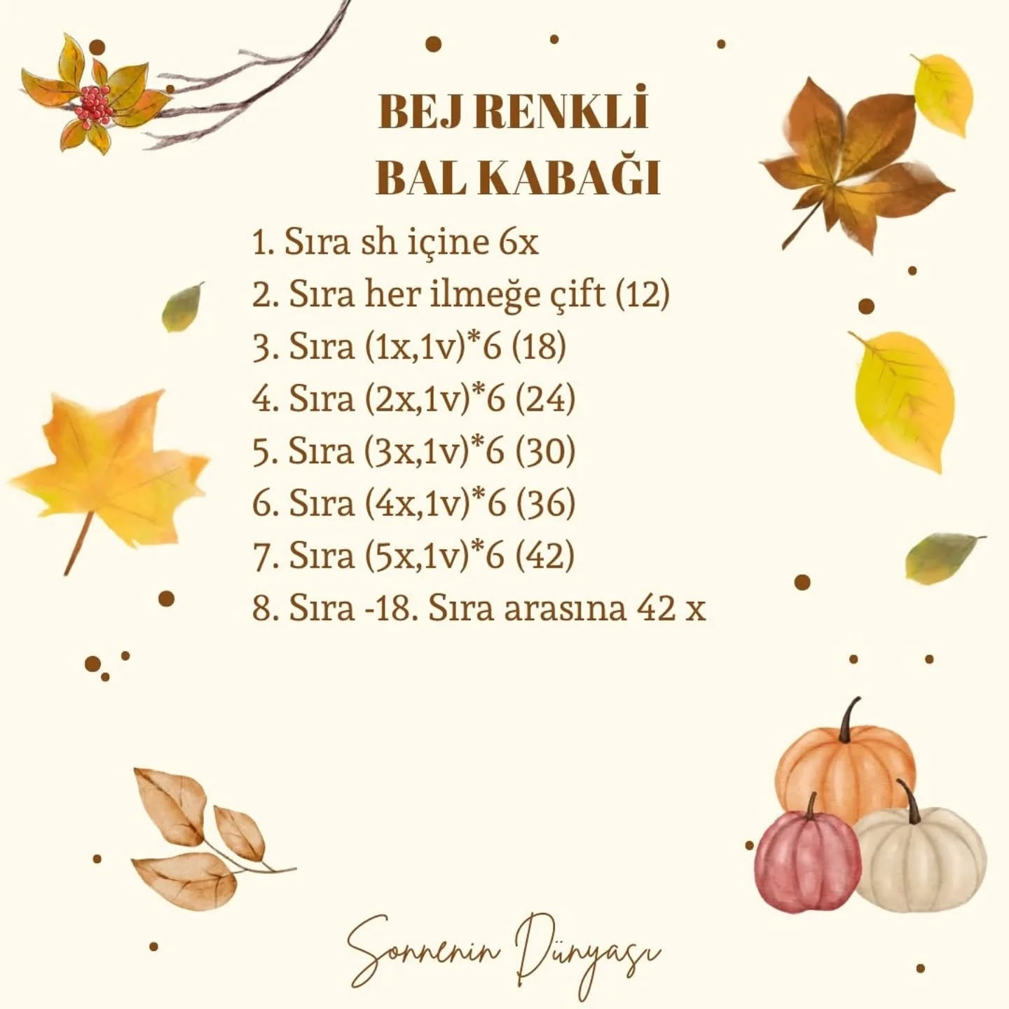 İşte ücretsiz kabak örme şeması!