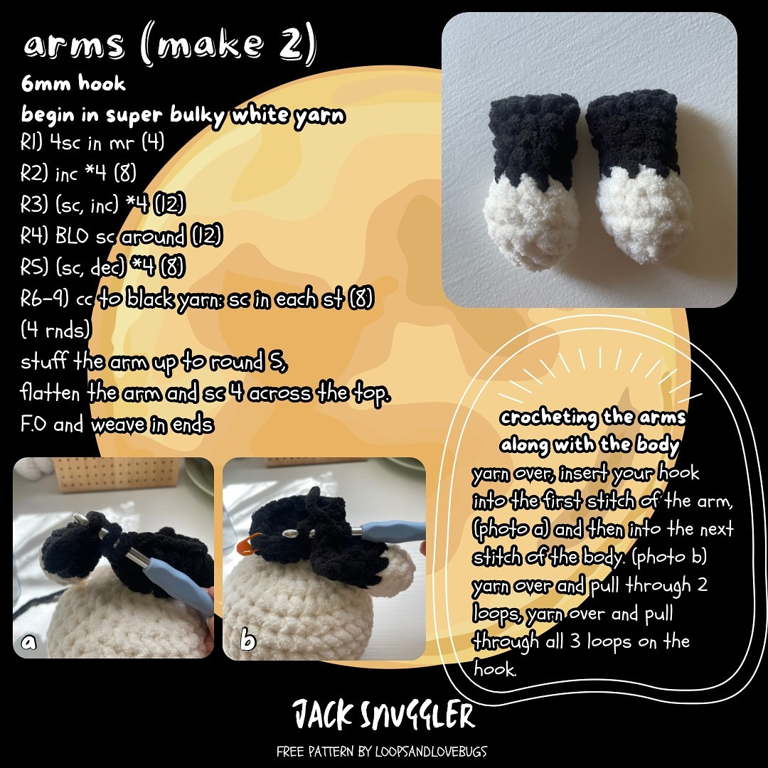 Jack Skellington Amigurumi Crochet Pattern