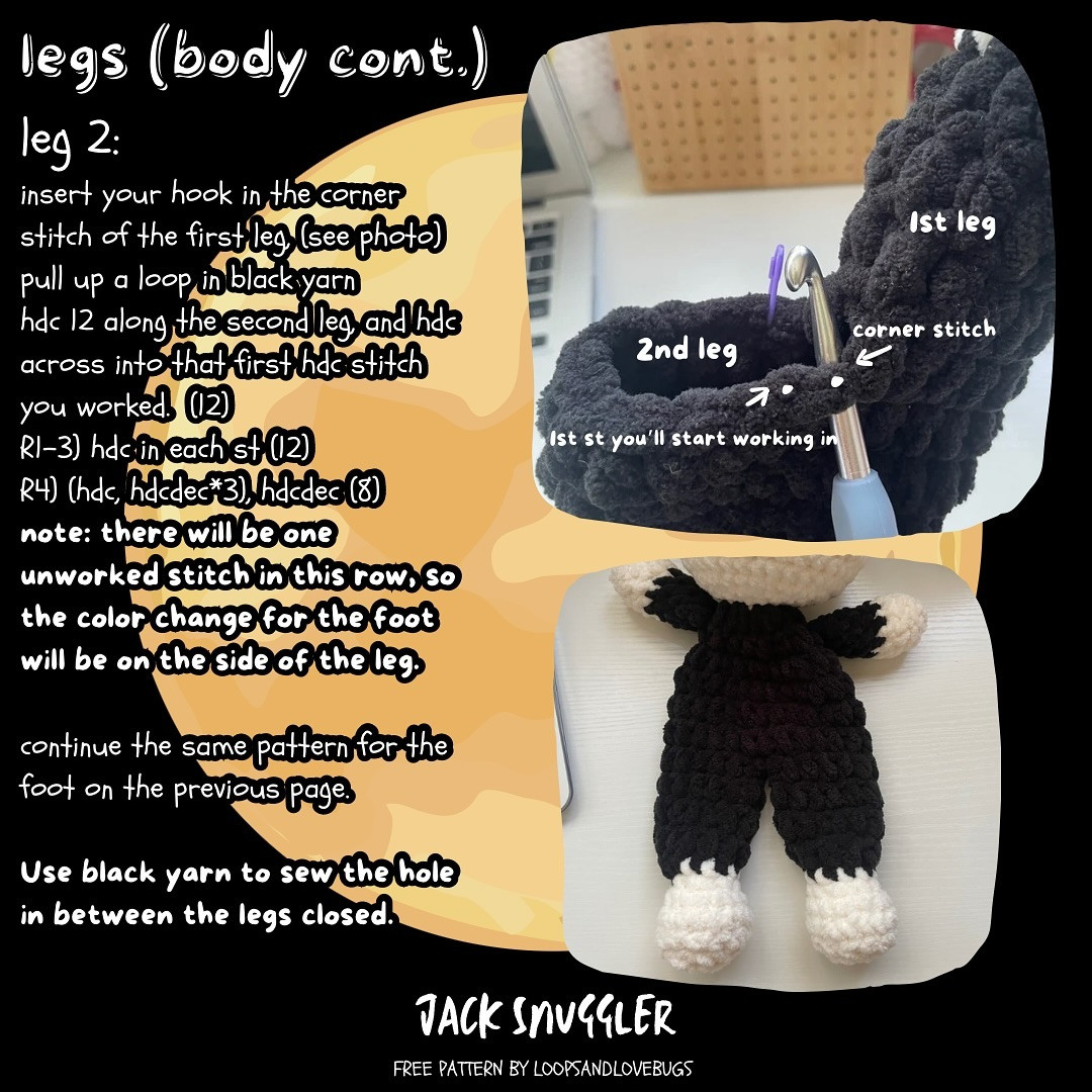 Jack Skellington Amigurumi Crochet Pattern