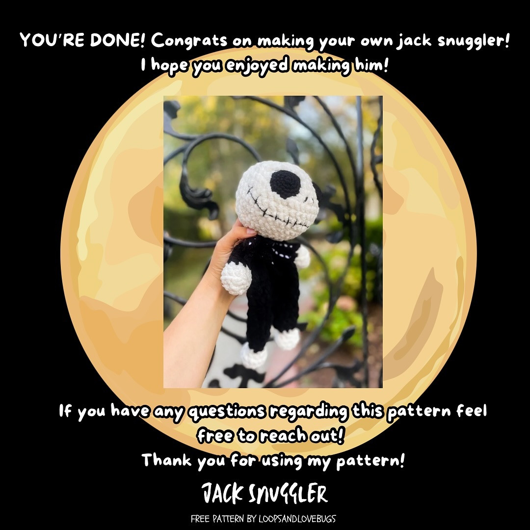 Jack Skellington Amigurumi Crochet Pattern