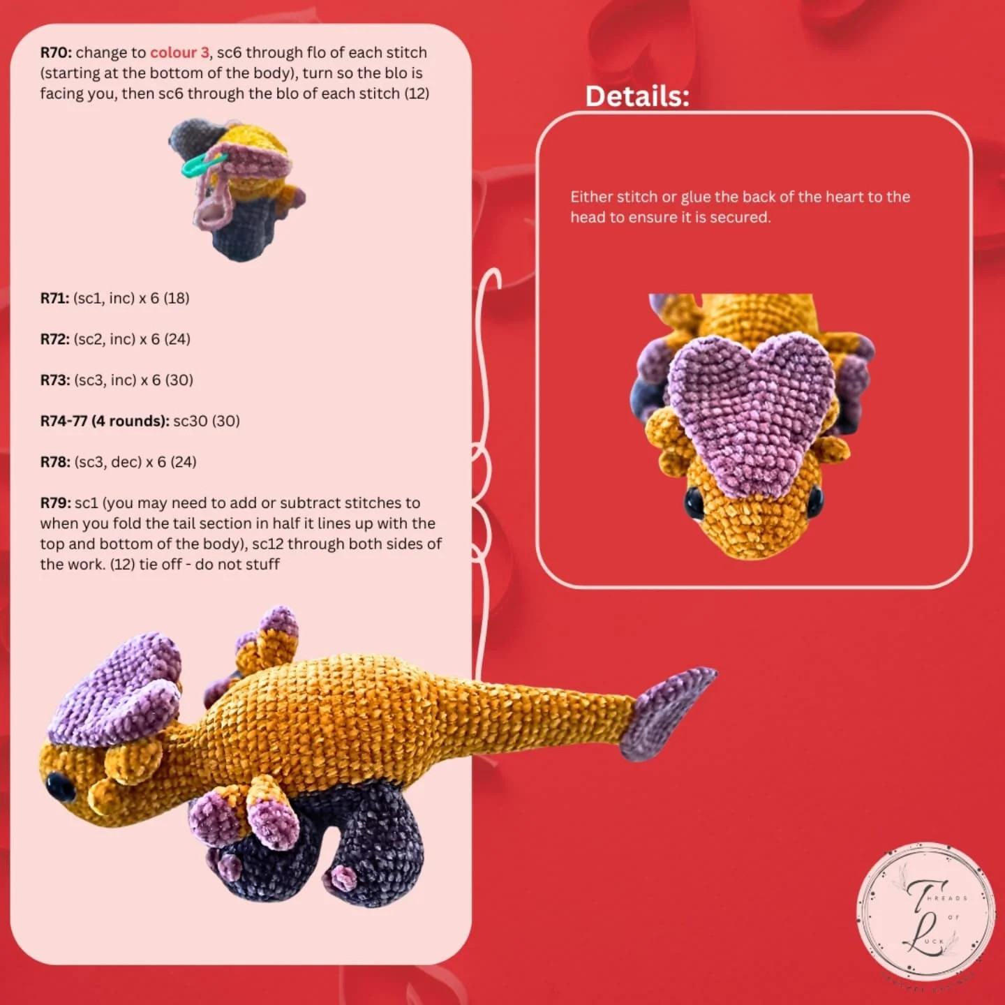 Jangmo-o Crochet Pattern Chart