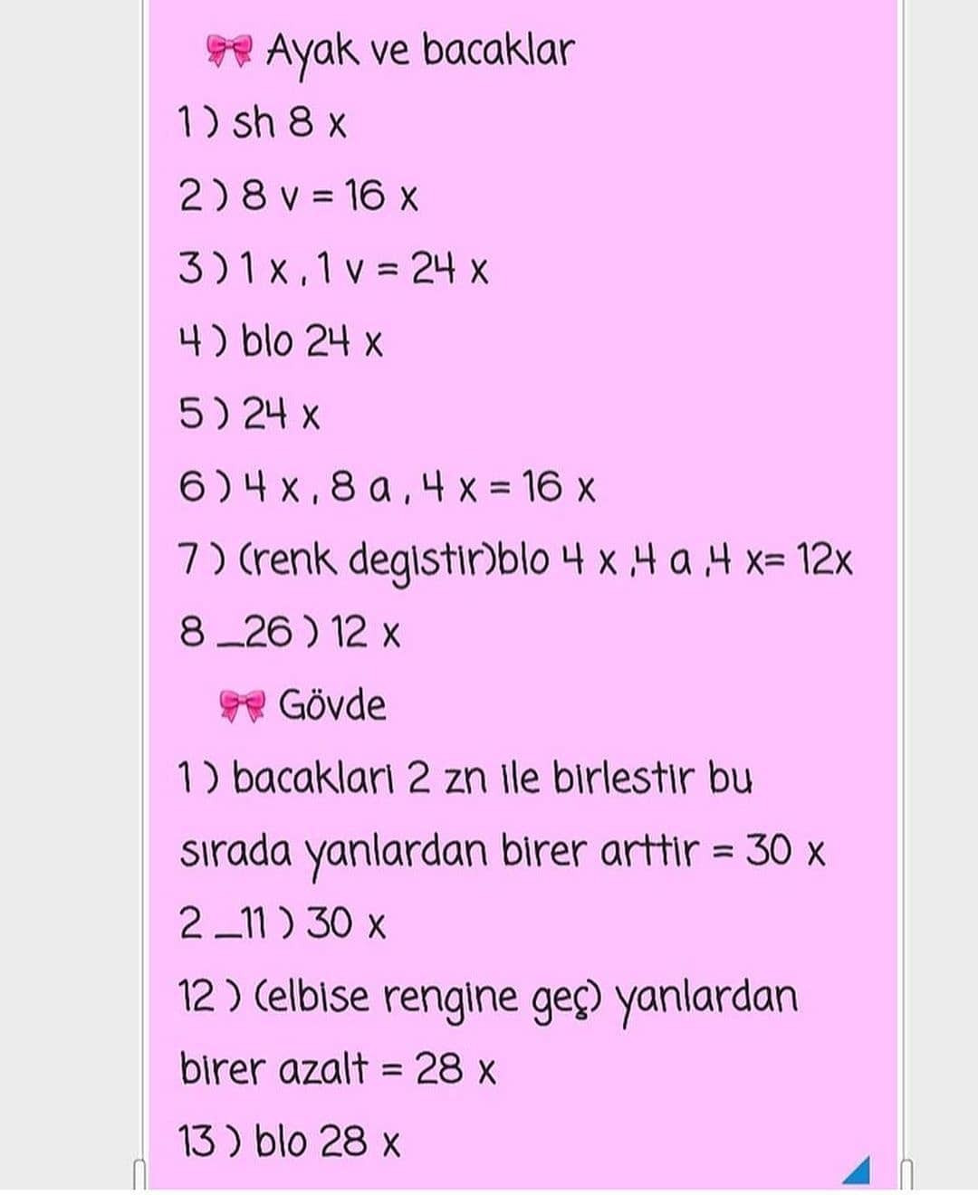 Kadife Kız Bebek Örgü Tarifi