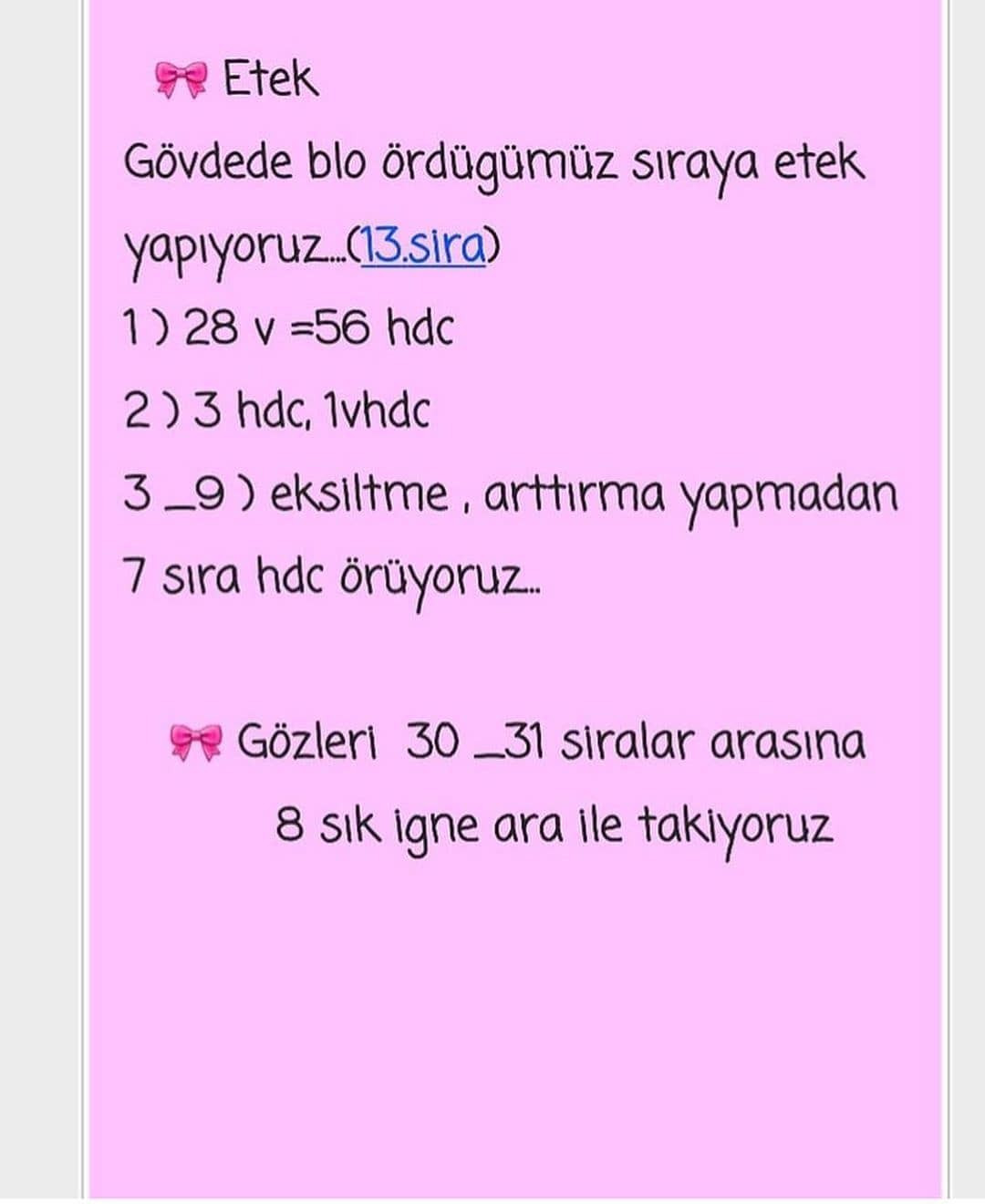 Kadife Kız Bebek Örgü Tarifi