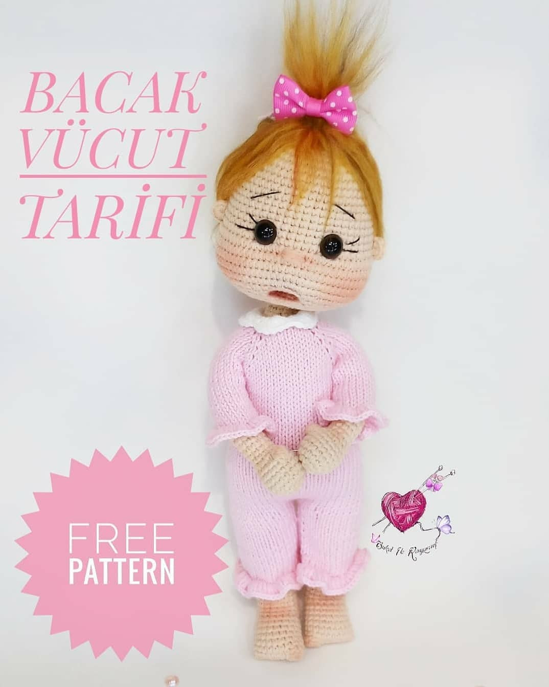 Kafası için ücretsiz amigurumi bebek patiği modeli