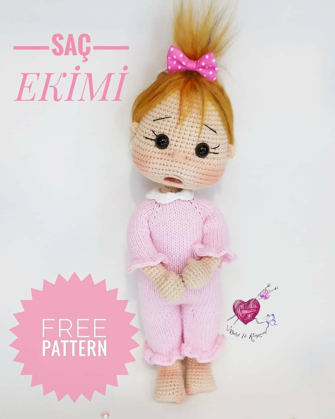 Kafası için ücretsiz amigurumi bebek patiği modeli