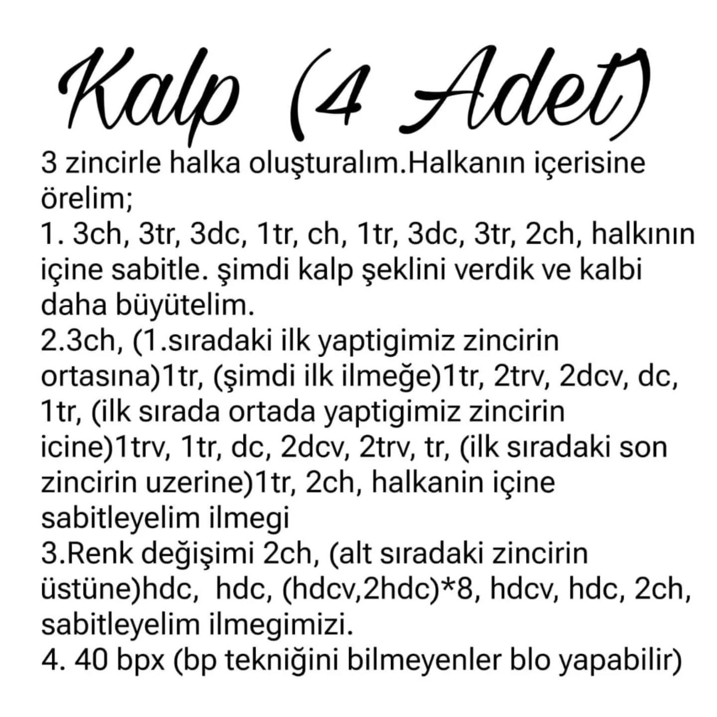 Kalp Şekilli Tığ İşi Kışlık Kulaklık Tarifi