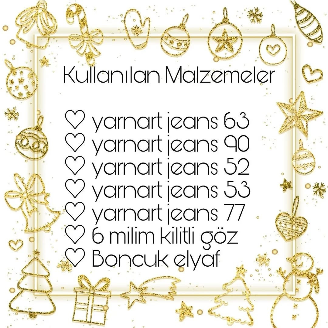 Kardan Adam Amigurumi Şeması