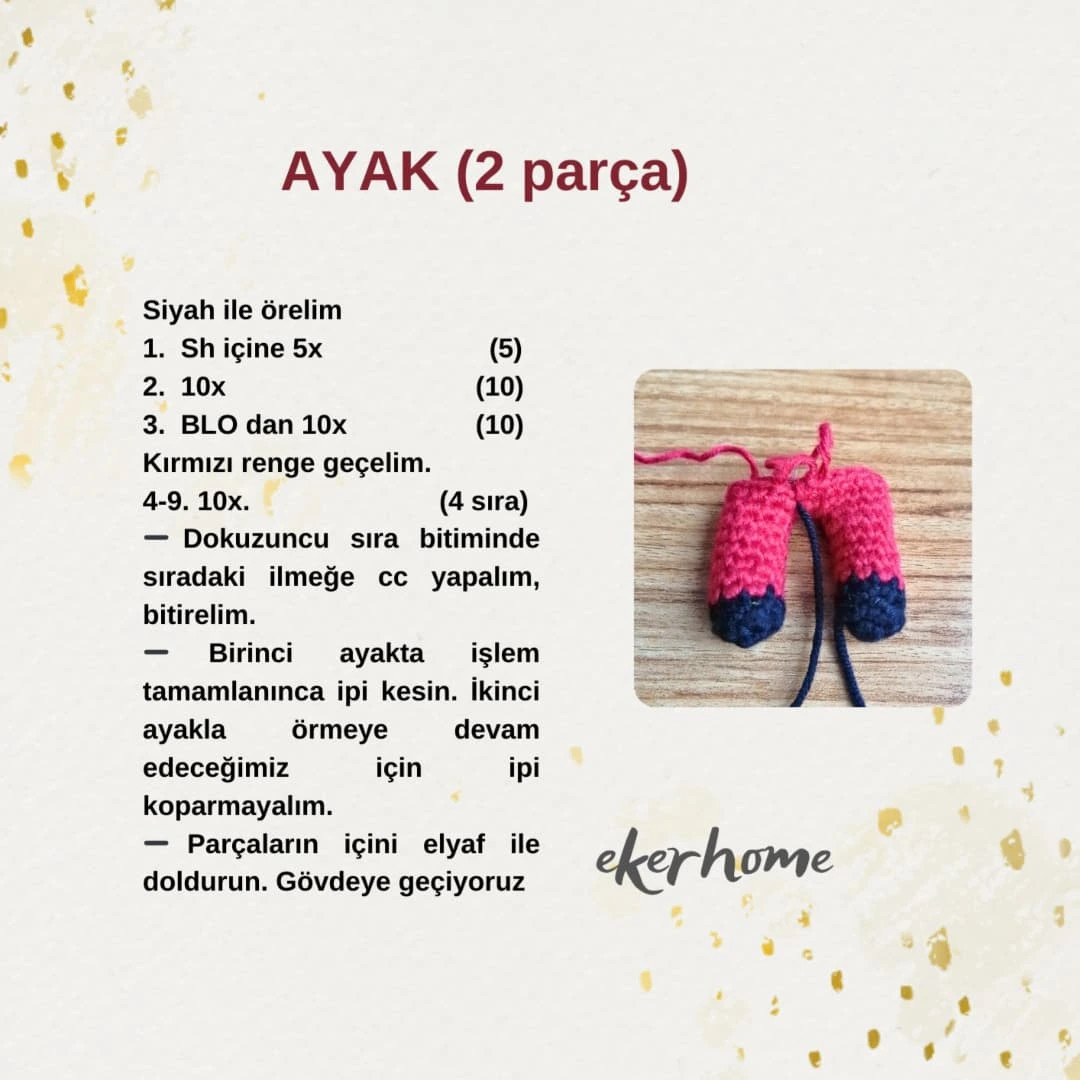 KIRMIZI ADAM ANAHTARLIK YAPIMI: ÜCRETSİZ ŞEMA