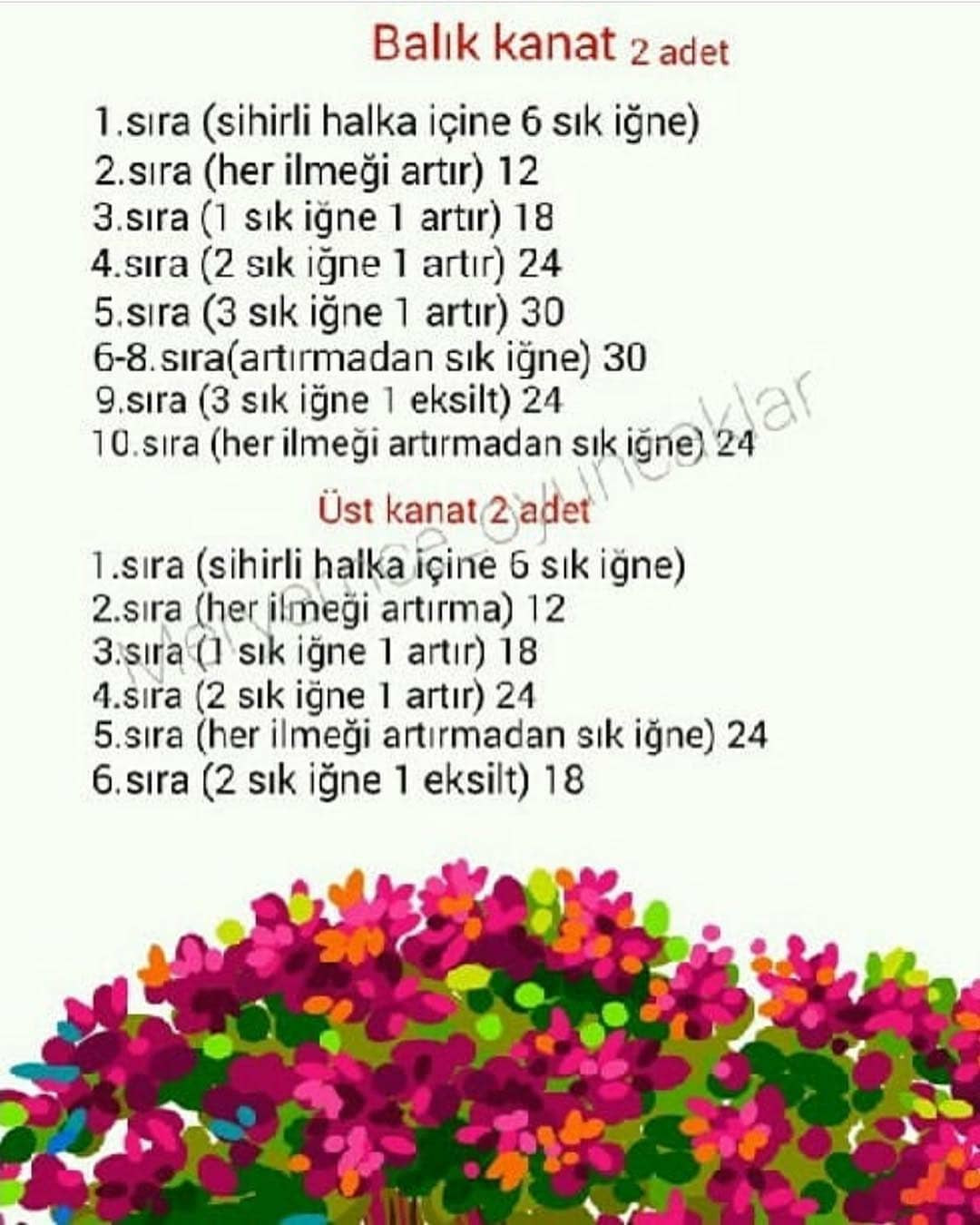 KIRMIZI BALIK AMİGURUMİ ÖRNEĞİ