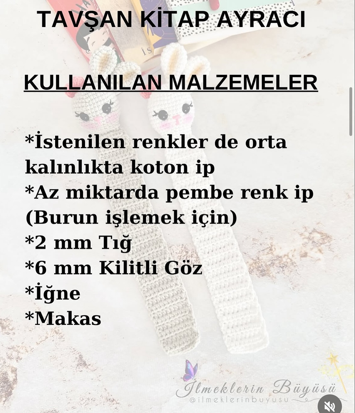 KİTAP AYRACI: ÜCRETSİZ ÖRGÜ TARİFİ