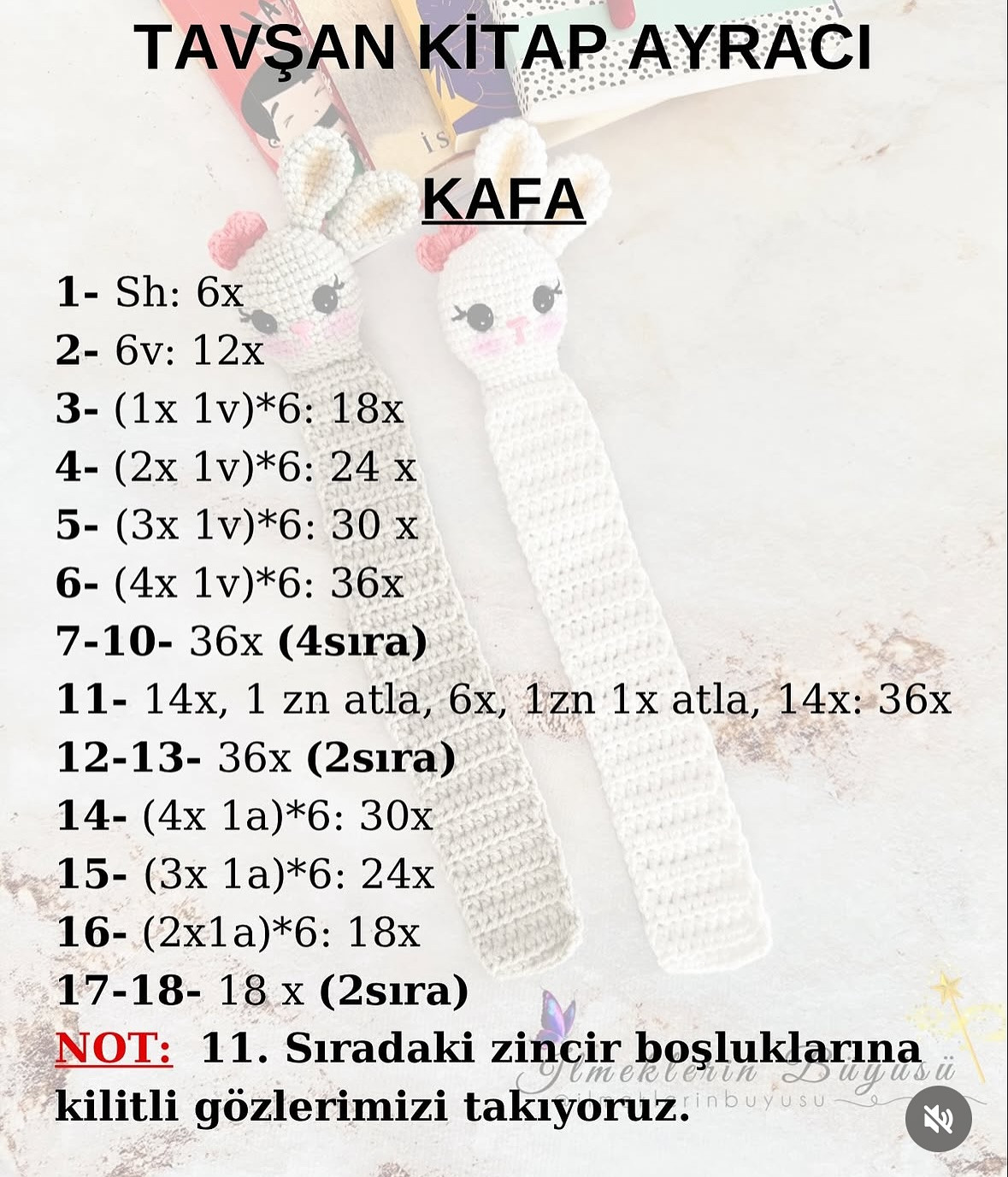 KİTAP AYRACI: ÜCRETSİZ ÖRGÜ TARİFİ