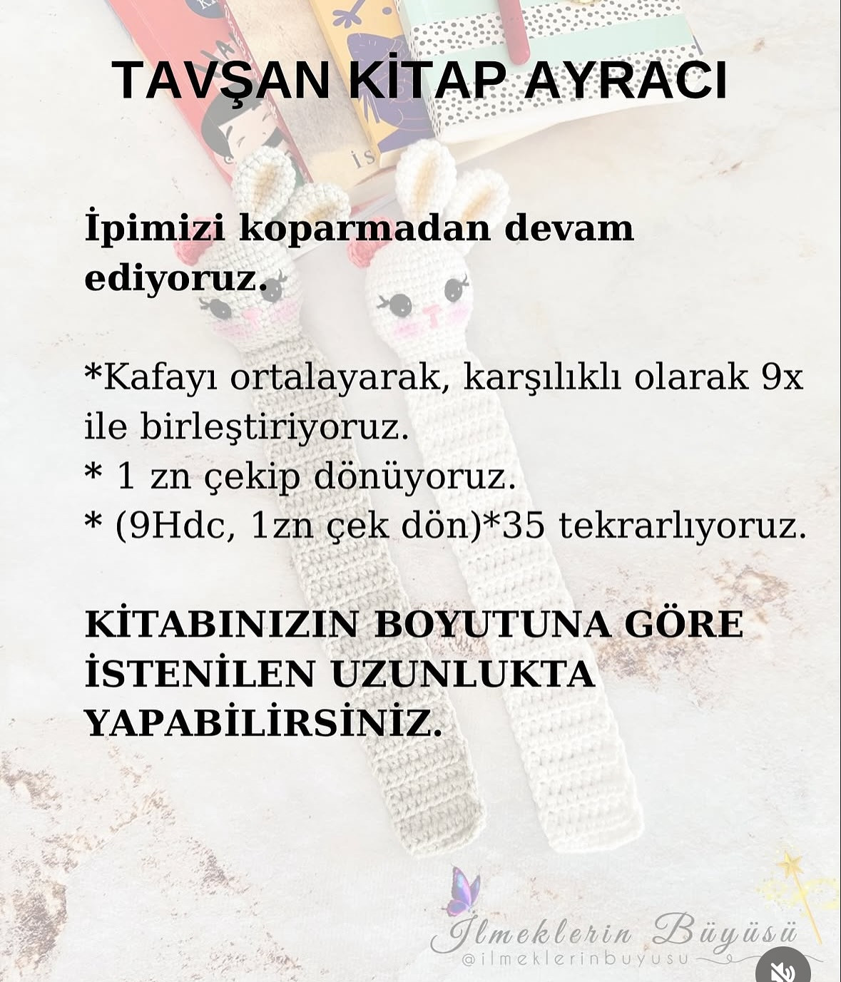 KİTAP AYRACI: ÜCRETSİZ ÖRGÜ TARİFİ