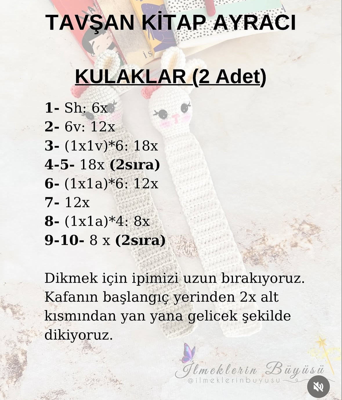 KİTAP AYRACI: ÜCRETSİZ ÖRGÜ TARİFİ