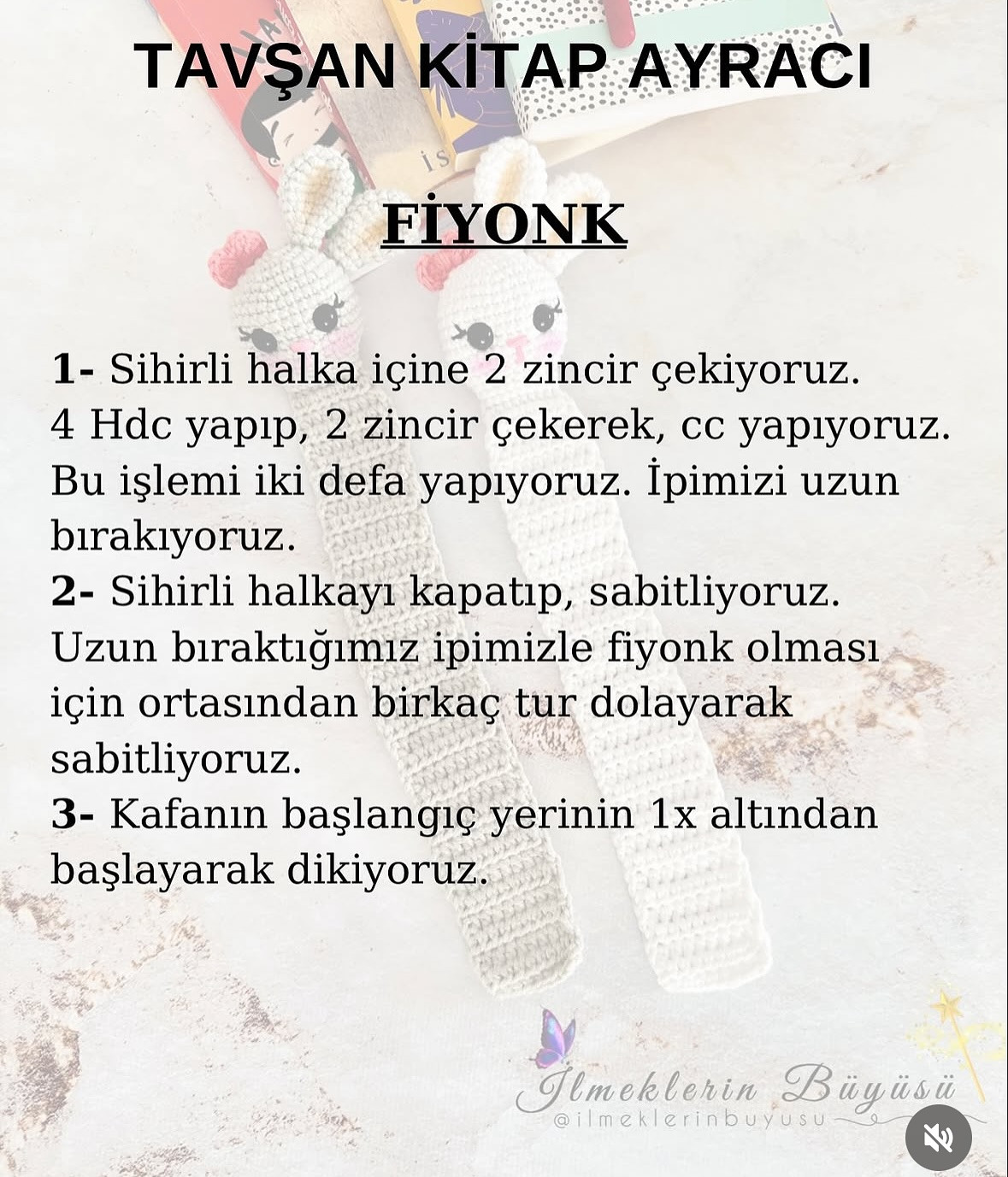 KİTAP AYRACI: ÜCRETSİZ ÖRGÜ TARİFİ
