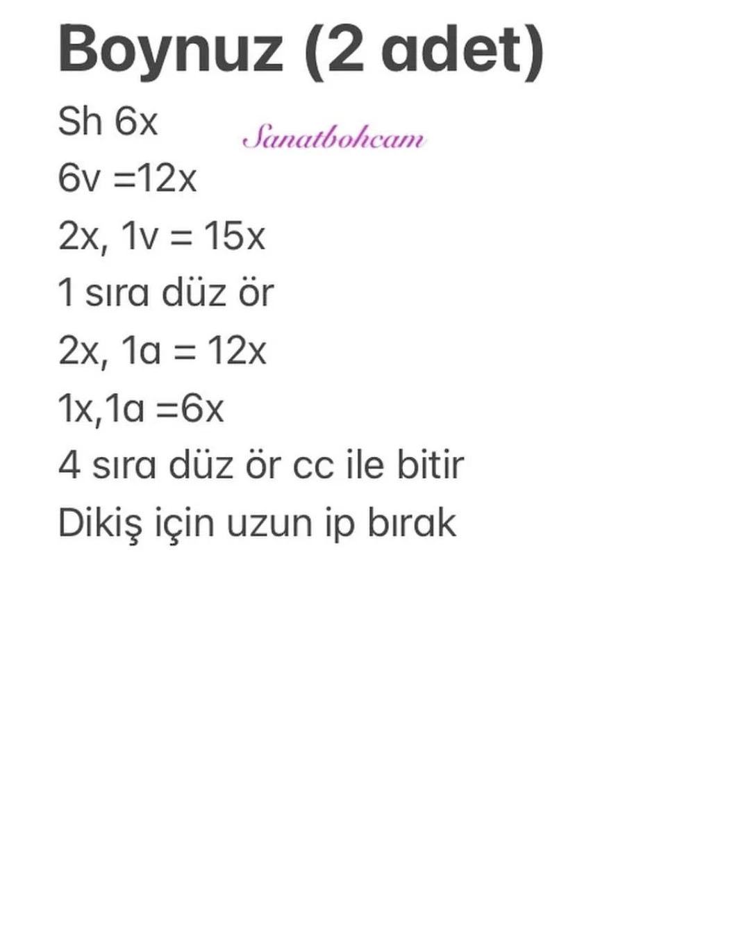 KOLAY ZÜRAFA BEBEK TIKISI YAPILIŞI