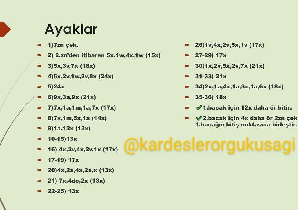 Külkedisi Bebek Tığ İşi Şeması
