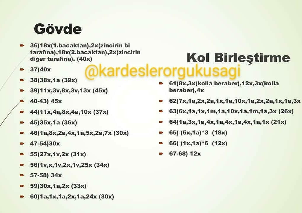 Külkedisi Bebek Tığ İşi Şeması