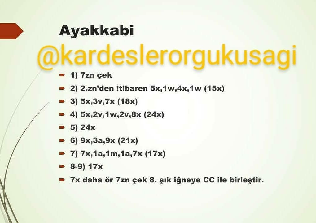 Külkedisi Bebek Tığ İşi Şeması