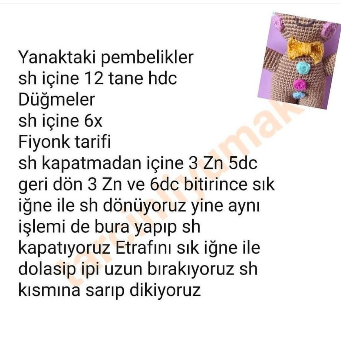 Kurabiye Adam Amigurumi Tarifi