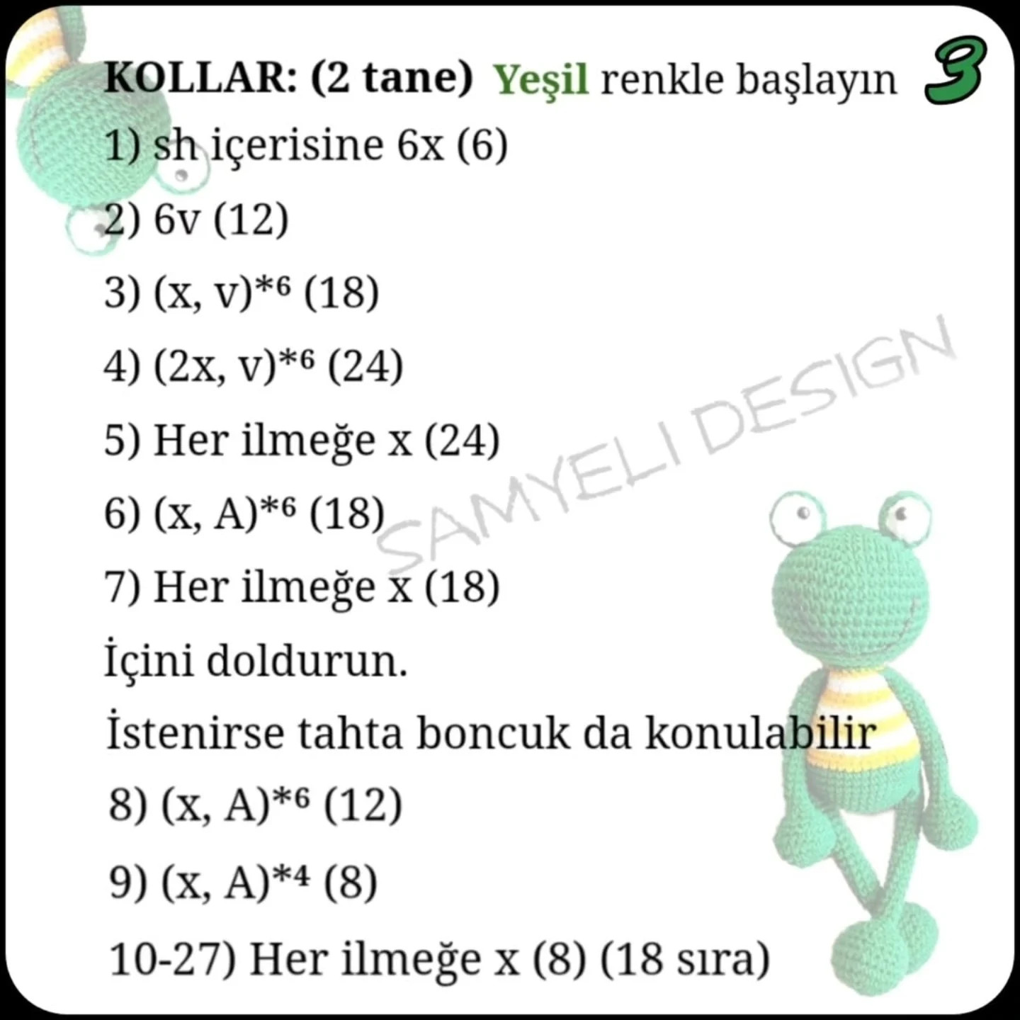 KURBAĞA AMIGURUMI ÖRNEĞİ