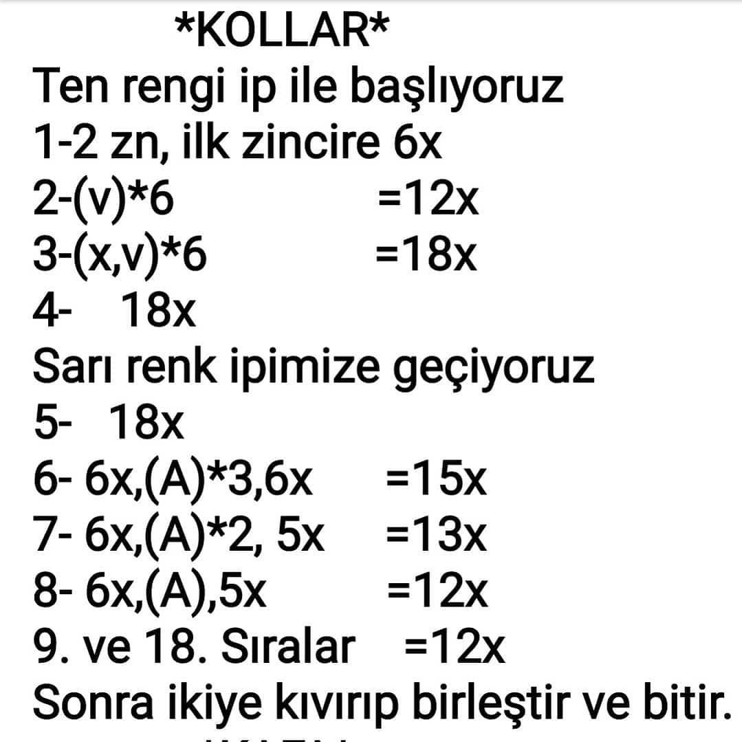 Kurdeleli Ayıcık Amigurumi Şeması